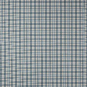blue checked cotton fabric from Jane Churchill