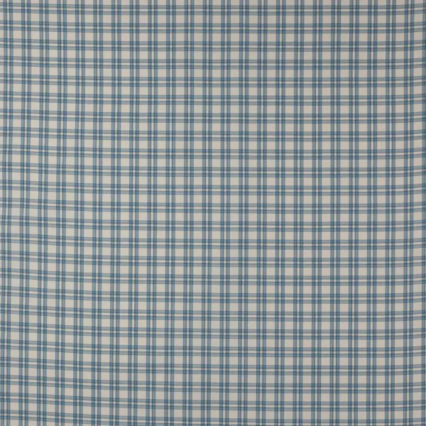 blue checked cotton fabric from Jane Churchill