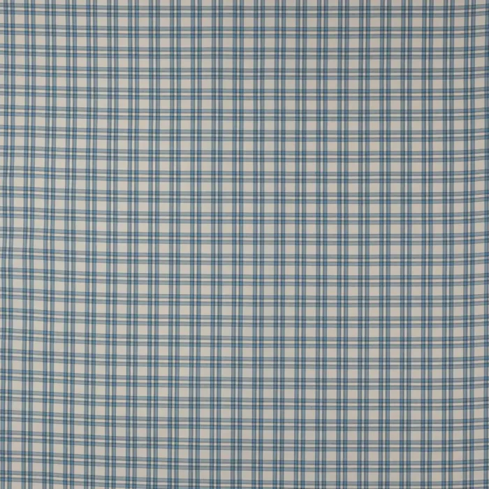 Blake Check Fabric - Soft Blue swatch