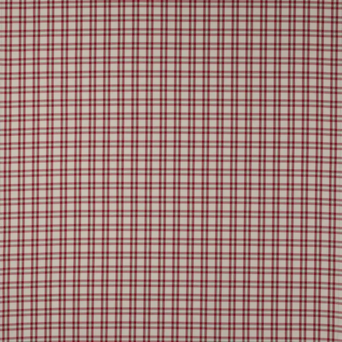 Blake Check Fabric - Red swatch