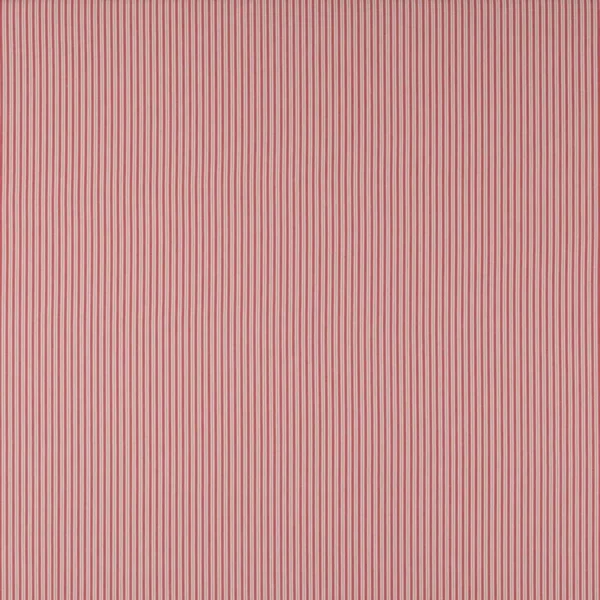 Ellis Fabric - Red by red striped cotton fabric from Jane Churchill