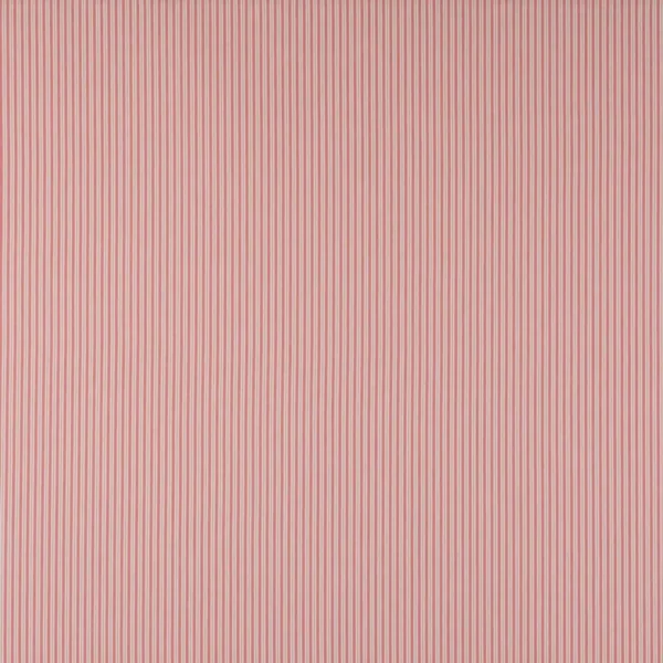 Ellis Fabric - Soft Red by red striped cotton fabric from Jane Churchill