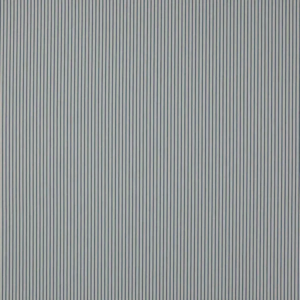 Ellis Fabric - Navy by blue striped cotton fabric from Jane Churchill