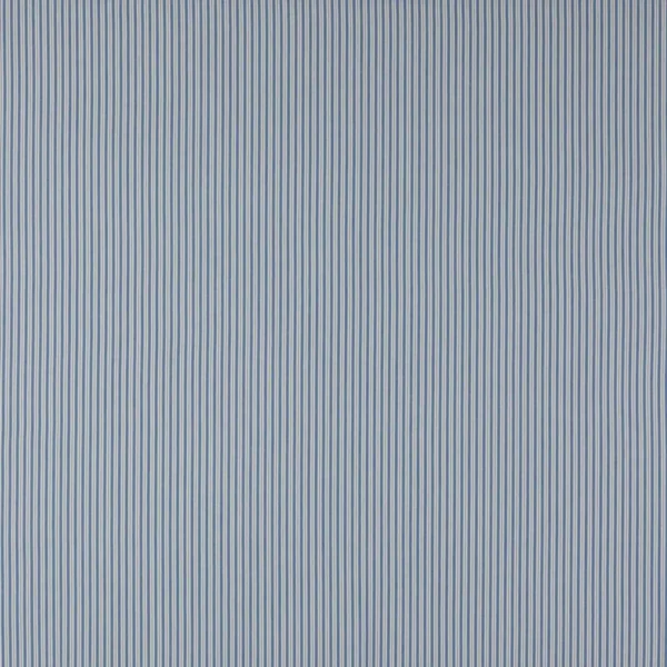 Ellis Fabric - Cobalt Blue by blue striped cotton fabric from Jane Churchill