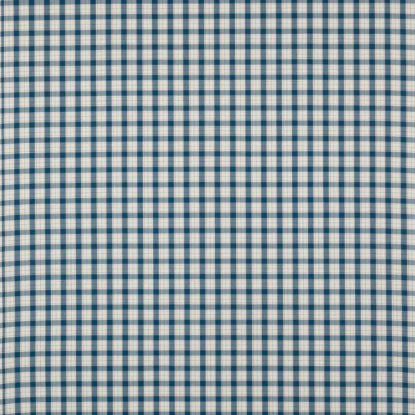 blue checked cotton fabric from Jane Churchill