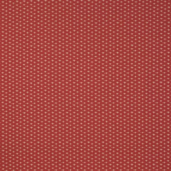 Raffi Fabric - Red by red spotted jacquard fabric from Jane Churchill