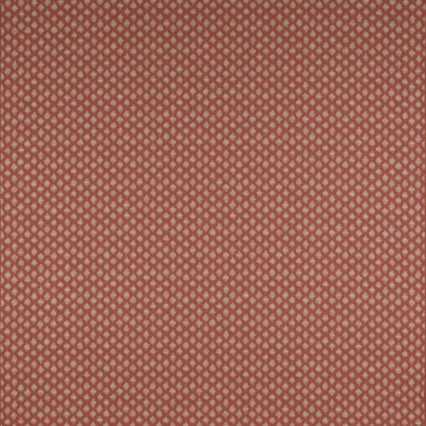 Juno Fabric - Coral by orange geometric jacquard fabric from Jane Churchill