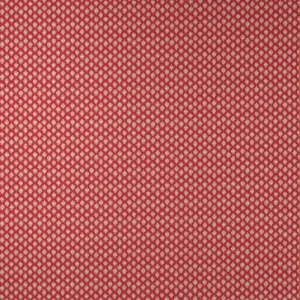 red geometric jacquard fabric from Jane Churchill