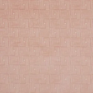 pink geometric velvet-chenille fabric from Jane Churchill