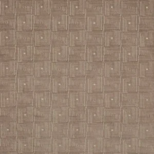 neutral geometric velvet-chenille fabric from Jane Churchill
