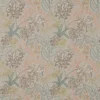 multicolour botanical embroideried fabric from Jane Churchill