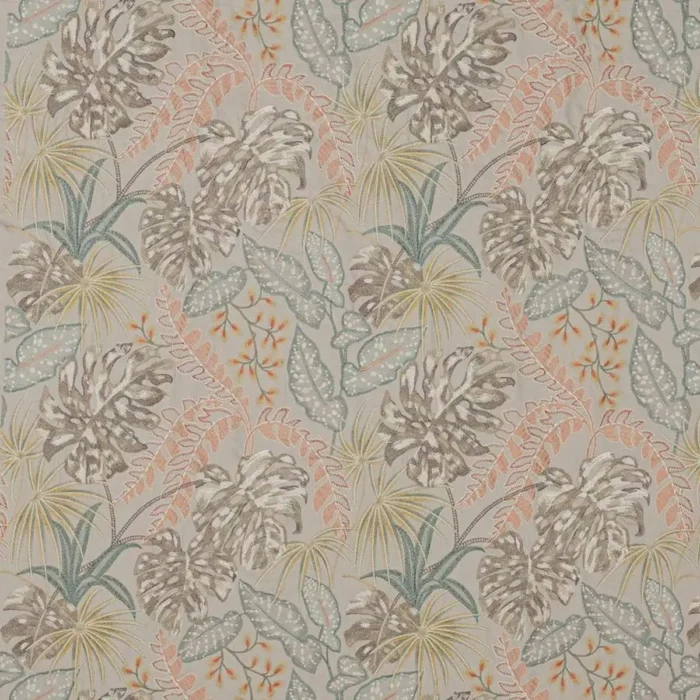 Rousseau Fabric - Silver / Blush swatch
