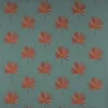 orange botanical embroideried fabric from Jane Churchill