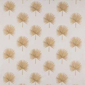 yellow botanical embroideried fabric from Jane Churchill