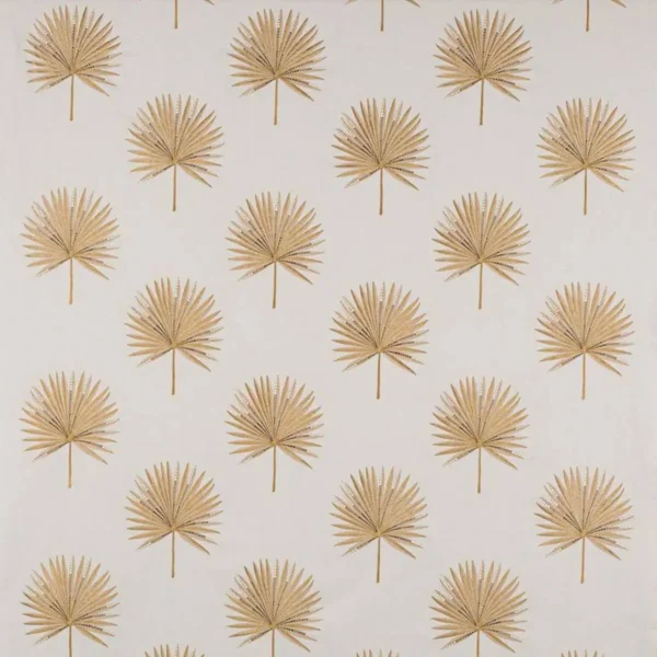 yellow botanical embroideried fabric from Jane Churchill