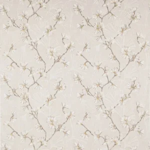 white botanical linen fabric from Jane Churchill