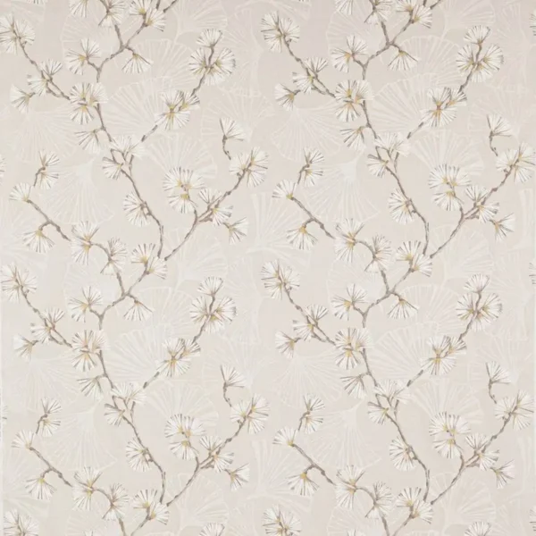 white botanical linen fabric from Jane Churchill