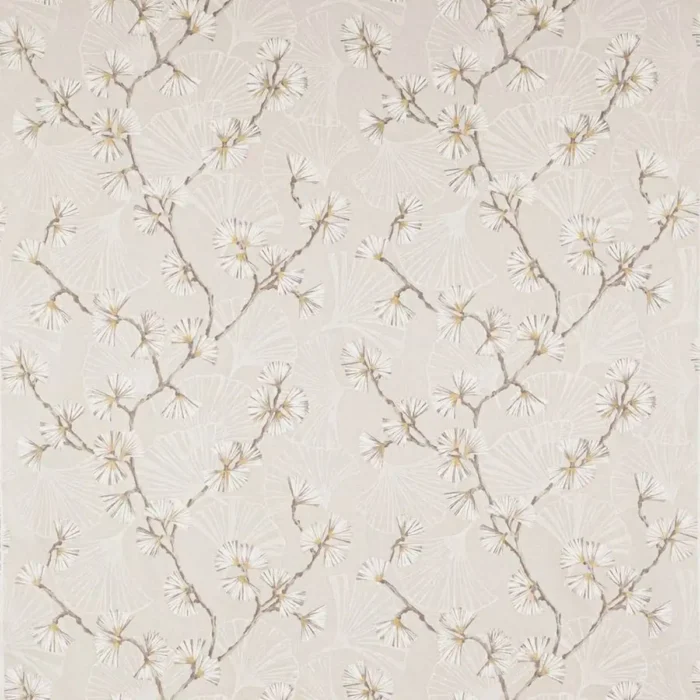 Snow Flower Fabric - Natural swatch
