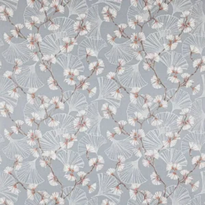 blue botanical linen fabric from Jane Churchill