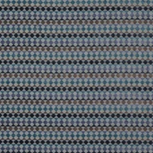 blue geometric velvet-chenille fabric from Jane Churchill