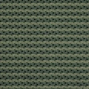 green geometric velvet-chenille fabric from Jane Churchill