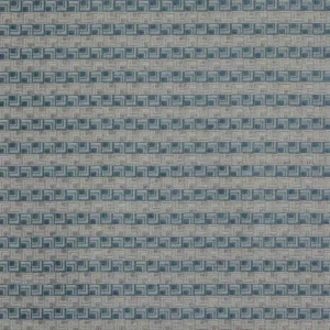 blue geometric velvet-chenille fabric from Jane Churchill