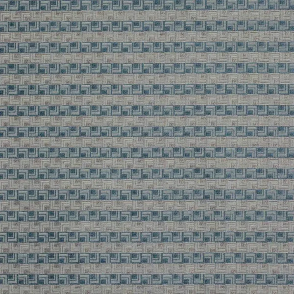 Floyd Fabric - Blue / Grey by blue geometric velvet-chenille fabric from Jane Churchill
