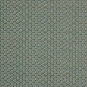 blue geometric velvet-chenille fabric from Jane Churchill
