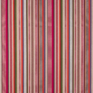 pink striped cotton fabric from Jane Churchill