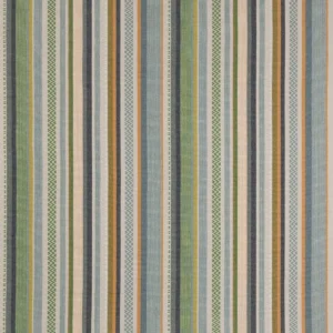 green striped cotton fabric from Jane Churchill