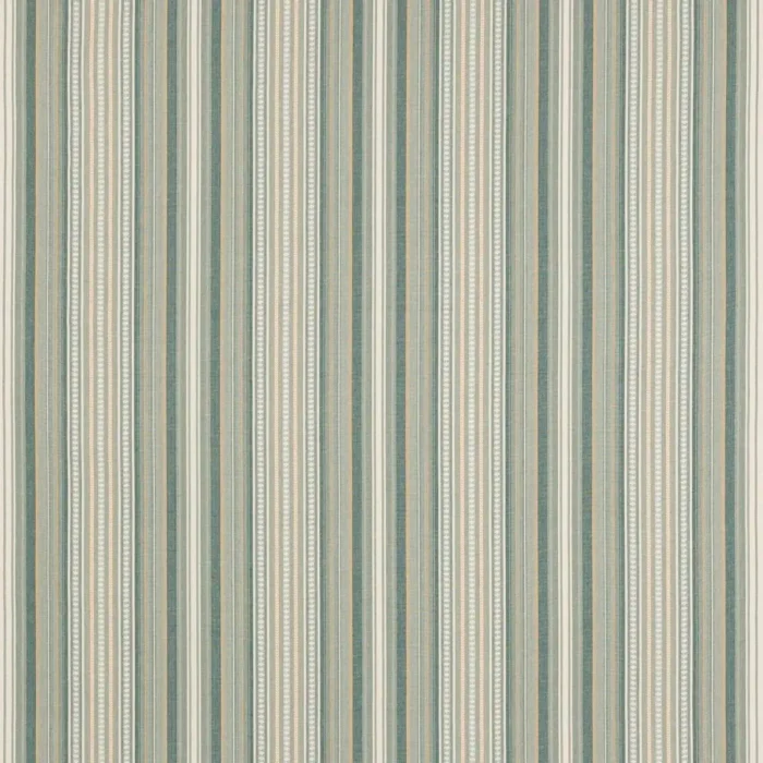 Seville Stripe Fabric - Aqua swatch