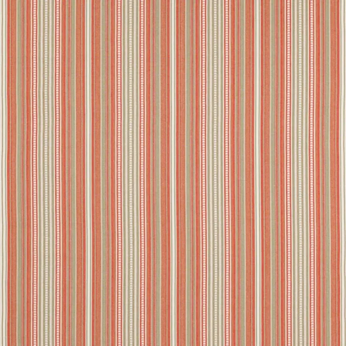Seville Stripe Fabric - Coral swatch