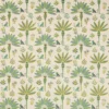 green botanical embroideried fabric from Jane Churchill