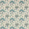 blue botanical embroideried fabric from Jane Churchill