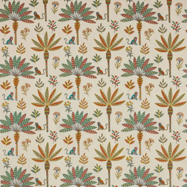 Zanzibar Fabric - Multi by jane churchill Zanzibar design fabric