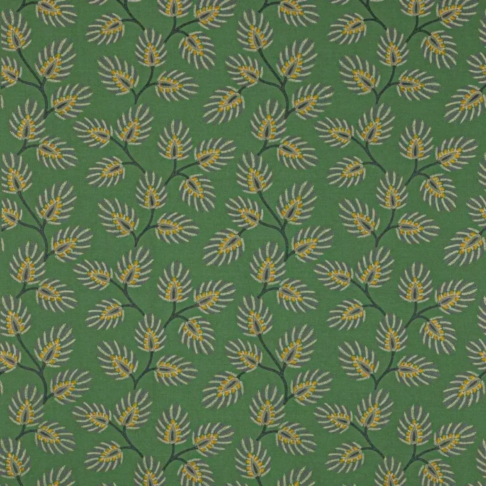 Peacock Leaf Fabric - Green swatch