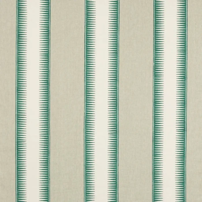Ezra Stripe Fabric - Teal swatch