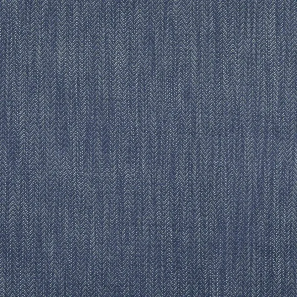 Marlow Fabric - Indigo by blue plain woven fabric from Jane Churchill