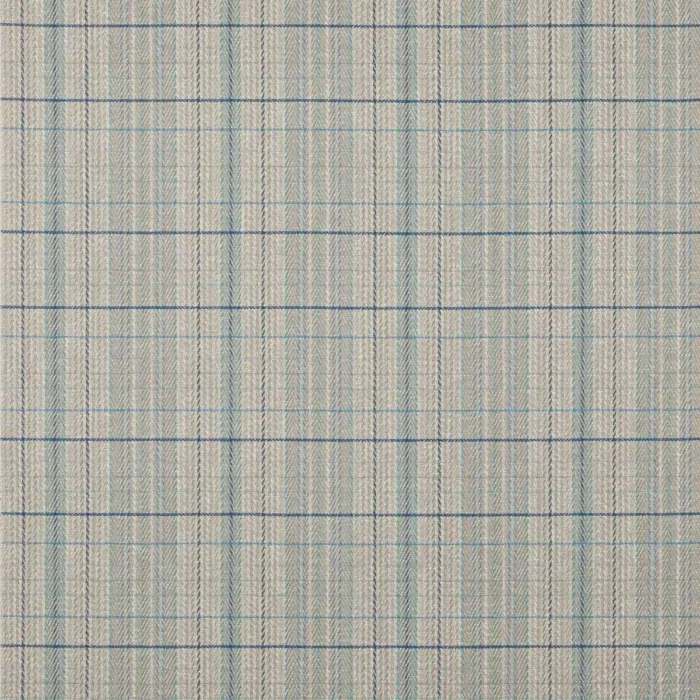 Oxana Check Fabric - Blue swatch