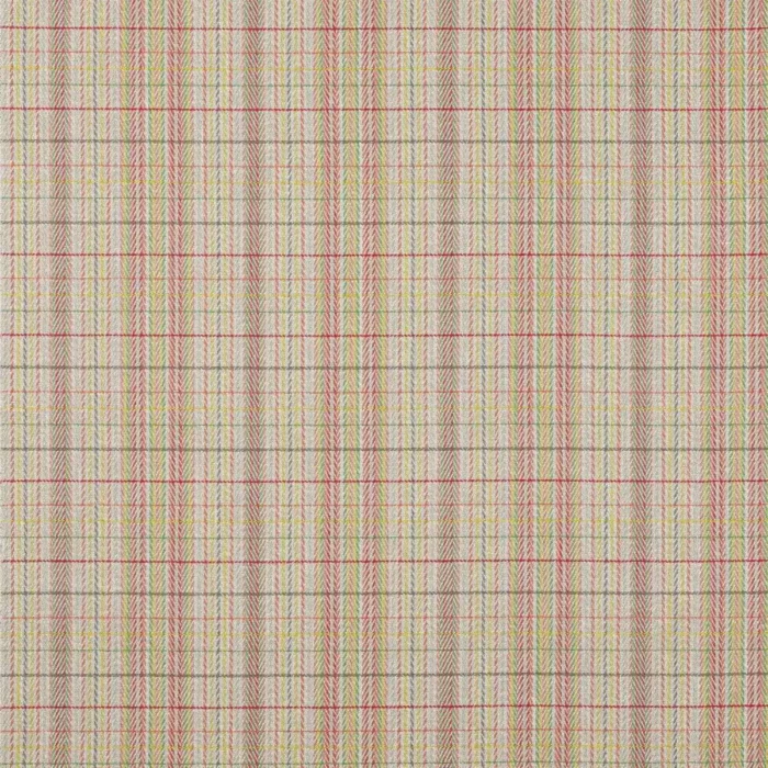Oxana Check Fabric - Red / Green swatch
