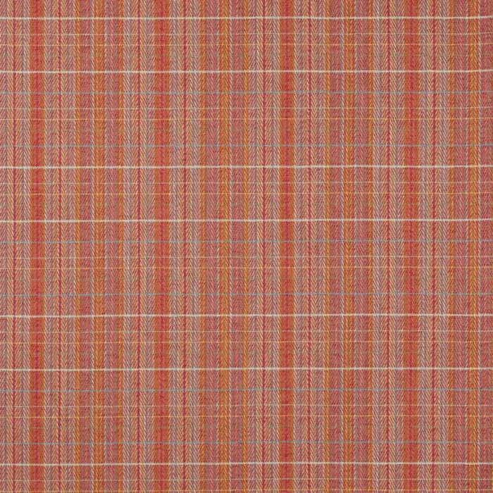Oxana Check Fabric - Red swatch