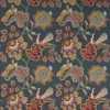 blue botanical embroideried fabric from Jane Churchill