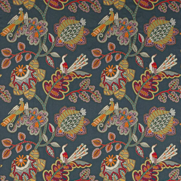 Paradiso Fabric - Indigo swatch