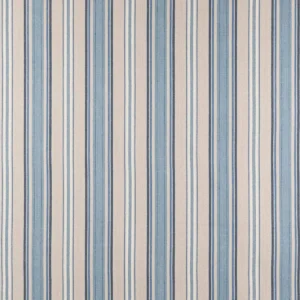 blue striped cotton fabric from Jane Churchill