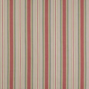red striped cotton fabric from Jane Churchill
