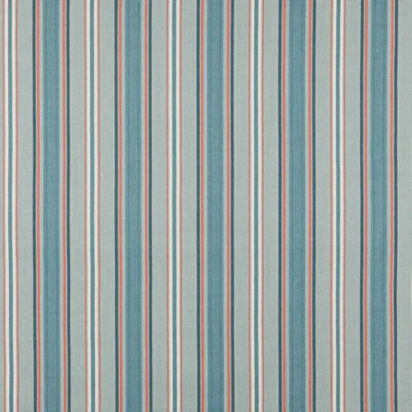 blue striped cotton fabric from Jane Churchill