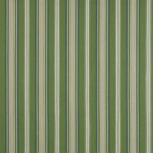 green striped cotton fabric from Jane Churchill