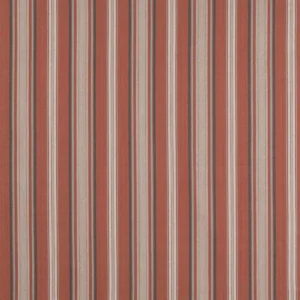 red striped cotton fabric from Jane Churchill