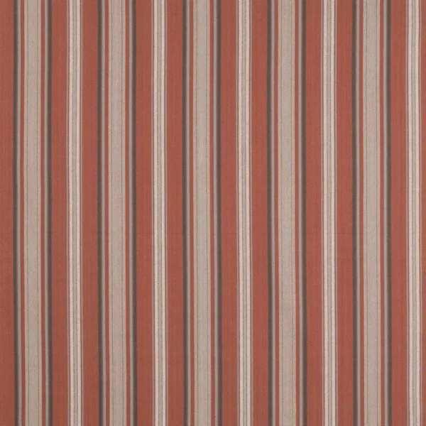 red striped cotton fabric from Jane Churchill