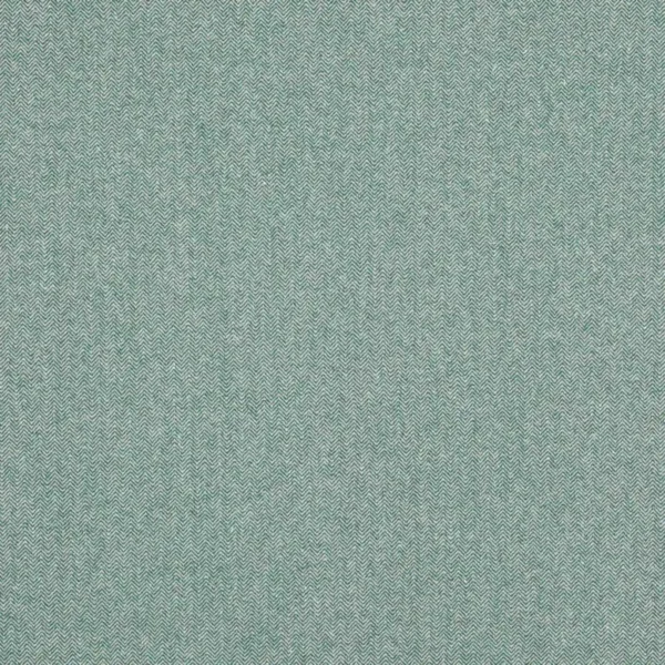 Theo Fabric - Forest by green plain woolen fabric from Jane Churchill